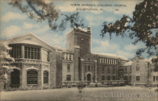 The north entrance of the Etown Children's Hospital (cir. 1940s)