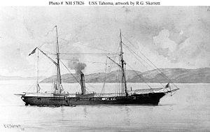 USS Tahoma, the other Union ship to bombard Fort Brooke