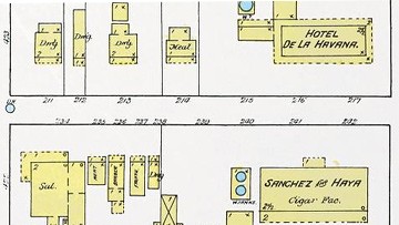 This 1889 map of 7th Ave. shows the location of the hotel as well as how the avenue appeared while the hotel was in operation. 
