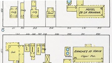 This 1889 map of 7th Ave. shows the location of the hotel as well as how the avenue appeared while the hotel was in operation.