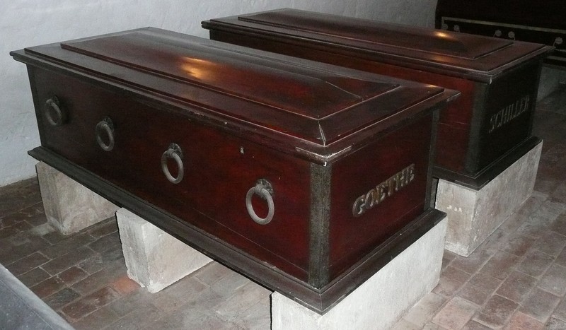 Coffins of Goethe and Schiller