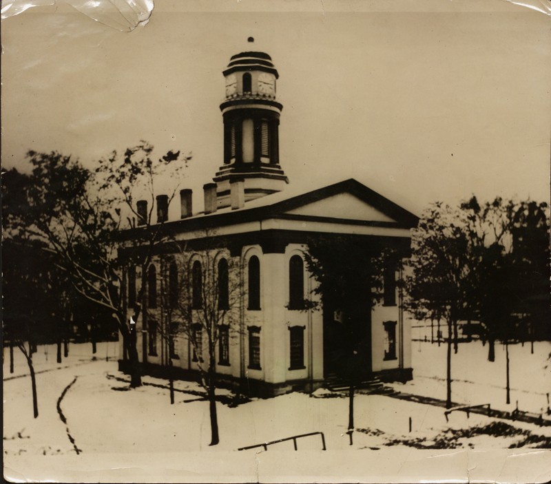 The second Trumbull County Courthouse was built in 1854.