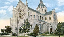 Sacred Heart in 1900 as seen in postcard