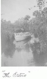 An undated photo of the Estero Boat