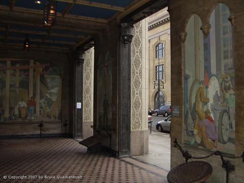 One of the building's lobbies (image from Alan Tupper True, American Artist)