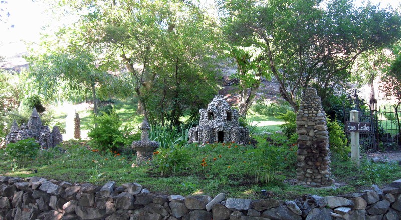 Hixson castles and garden near the Keller House