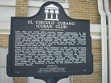 Cuban Club historical marker