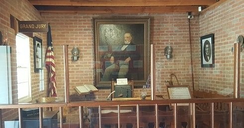 Recreated interior of the courthouse, photo courtesy of trip101.com