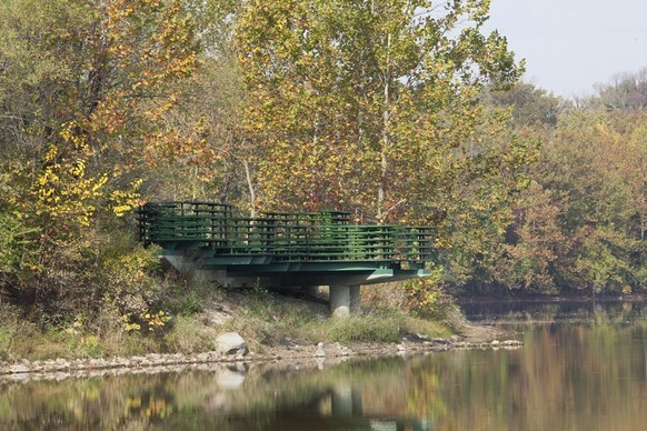 Stratum Pier installation by Kendall Buster (image from Indianapolis Museum of Art)