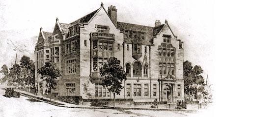 Drawing of the University Club, date unknown (uclubpdx.com)