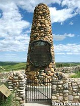 The Fetterman Monument is three miles give or take from Fort Phil Kearney. 