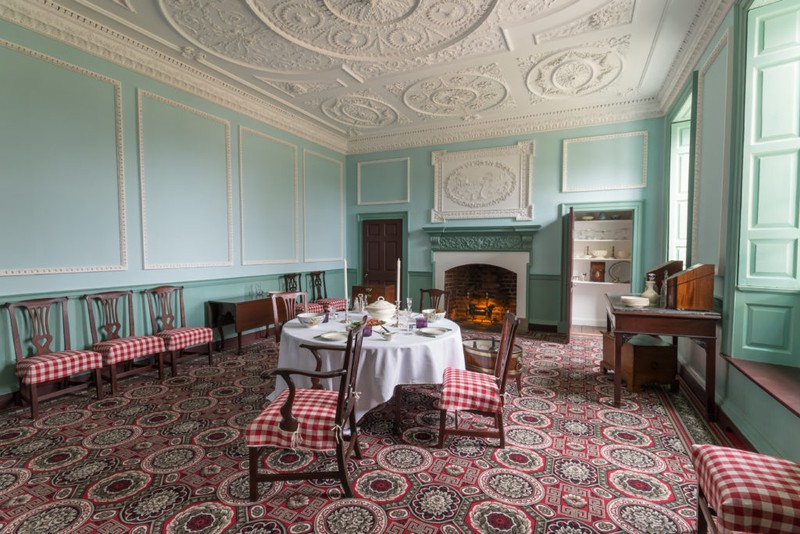 The dining room on Kenmore's first floor