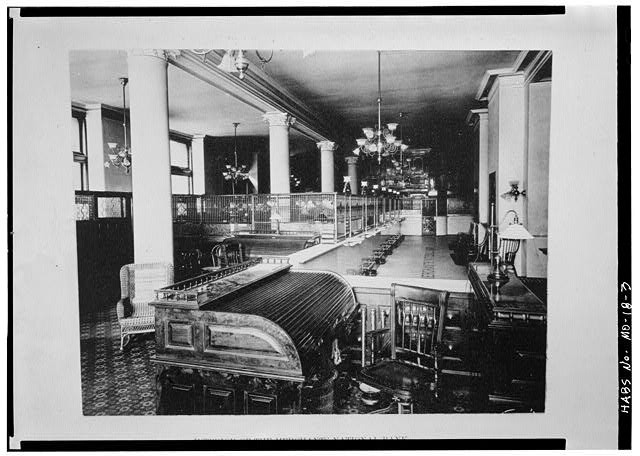 Interior of the New York Life Insurance Building, 1890. Credit to the Library of Congress Prints and Photographs Division.