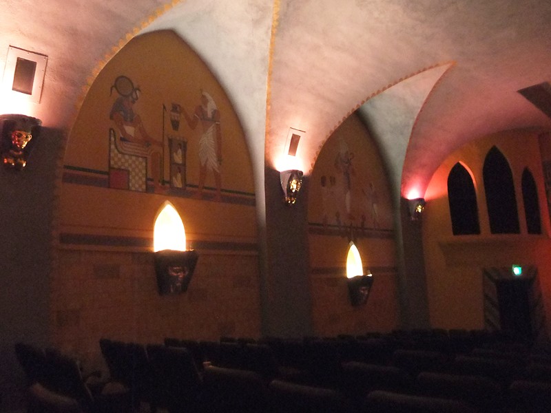 Contractors were able to restore many of the original murals inside the theater.