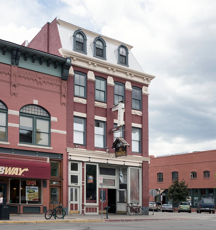 Completed in 1892 building as the Central Hotel, the building now houses Durango's El Rancho Tavern