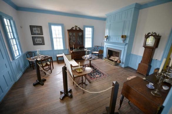 Meadow Garden now serves as a house museum, open for daily tours. This is the living room-one of many parts of the house that is open to the public.  