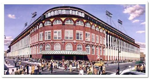 Outside of Ebbets Field