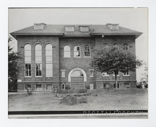 Lamson Hall, the first brick building at the Slater Industrial and State Normal School.