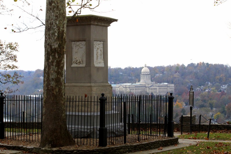 Daniel Boone's gravesite located in the Frankfort Cemetery in Frankfort, Kentucky.