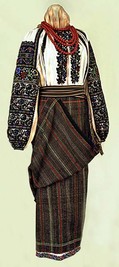 Traditional Ukrainian clothing from the early 1900s