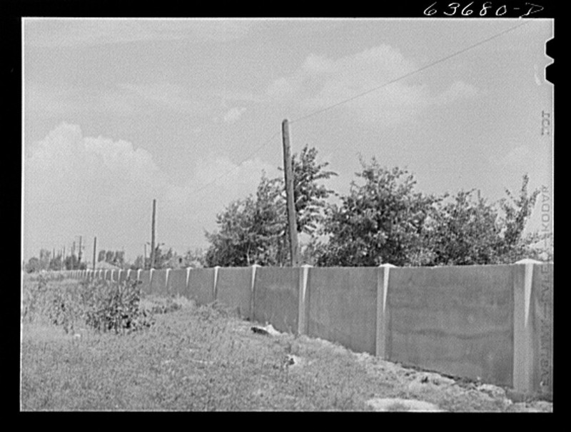 The wall when it was originally built in 1941