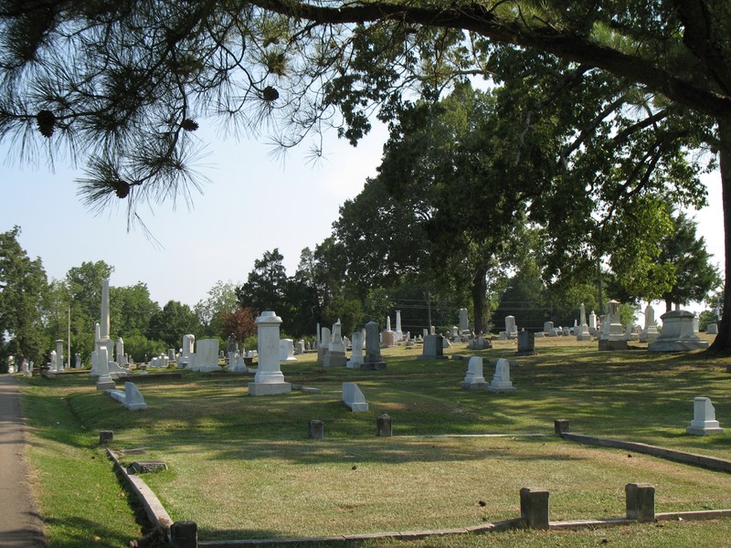 This is one of the newest pictures of the restored cemetery.