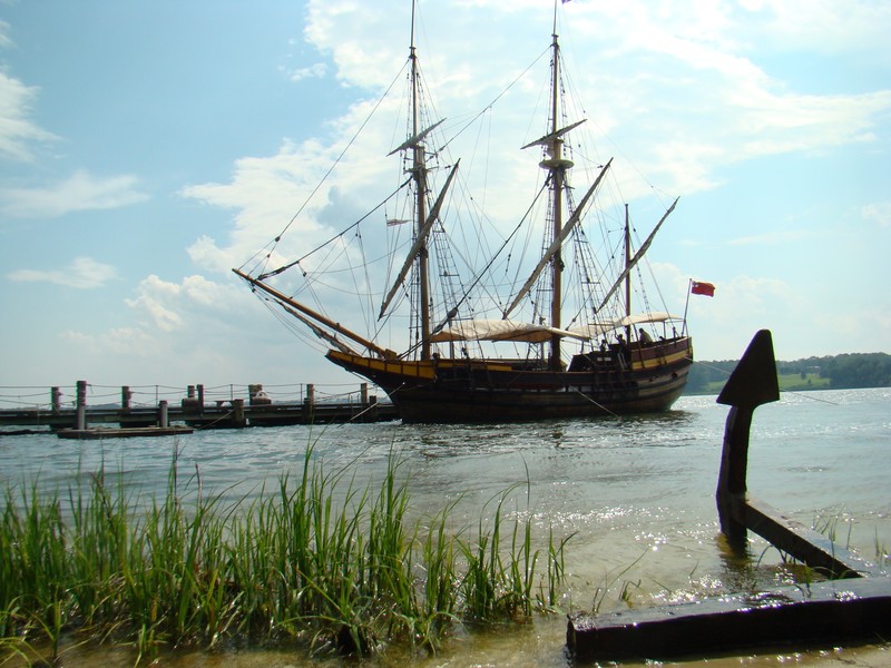 The Maryland Dove, one of the two ships that brought the settlers to the first landing in Maryland.  
Photo by Amber Steffey