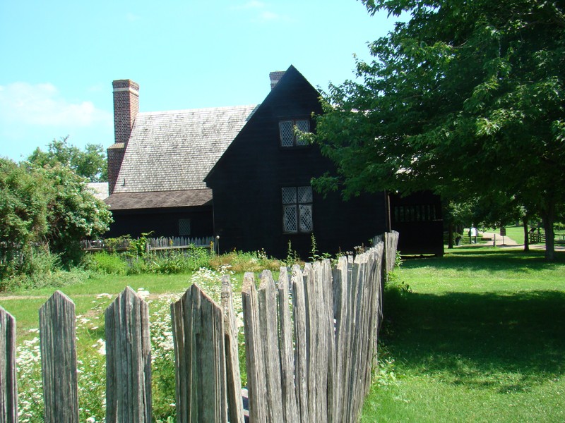 One of the buildings rebuilt in St. Mary's City. Refurnished with replica furnature and tools. 
Photo by Amber Steffey