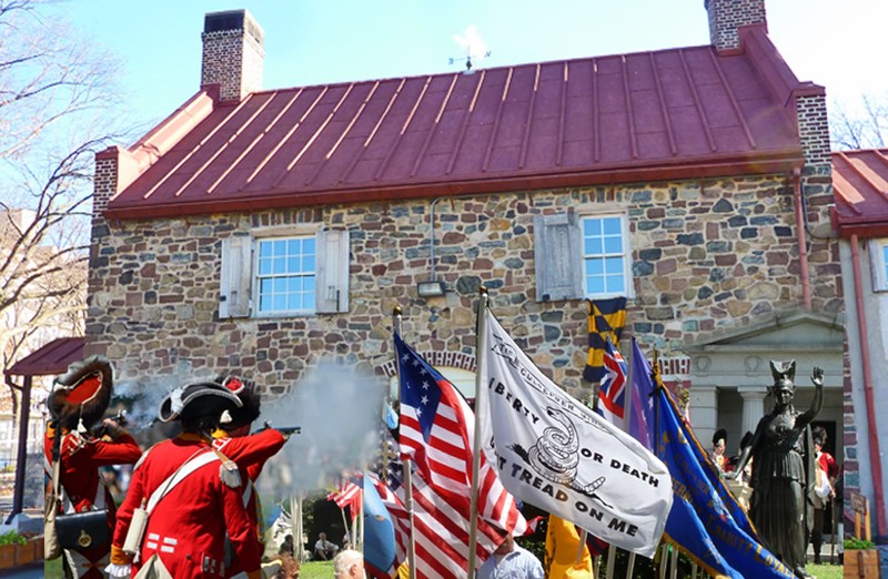 A French and Indian War reenactment.