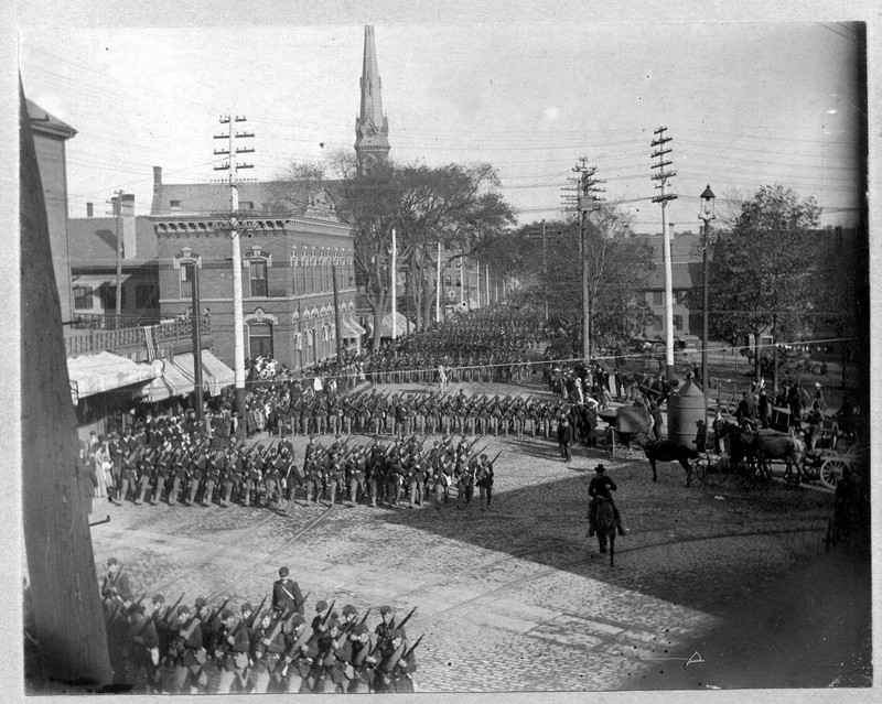 Fitchburg's Depot Square circa 1900