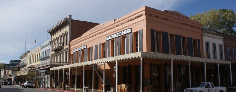 The Wells Fargo History Museum is part of the Old Sacramento State Historic Park, which is itself a National Historic Landmark district.