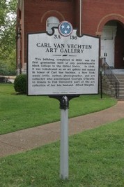 Carl Van Vechten Art Gallery historic marker (image from Historical Marker Database)