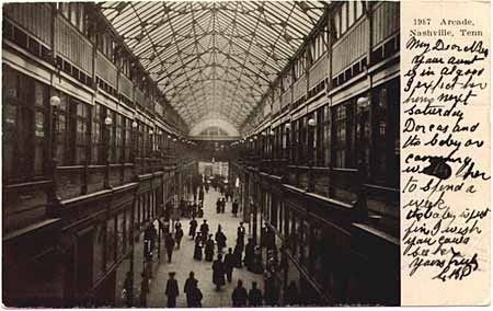 1907 [?] postcard (image from The Arcade Nashville)