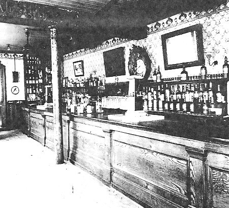 Caption:  This photo is alleged to be the interior of the Star Saloon soon after the assassination.
