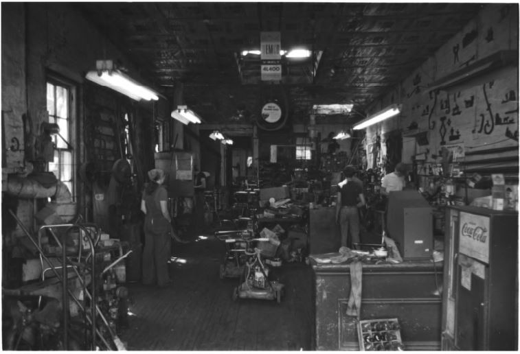 Upper floor of the Blacksmith shop in 1979 (image from the National Register of Historic Places)