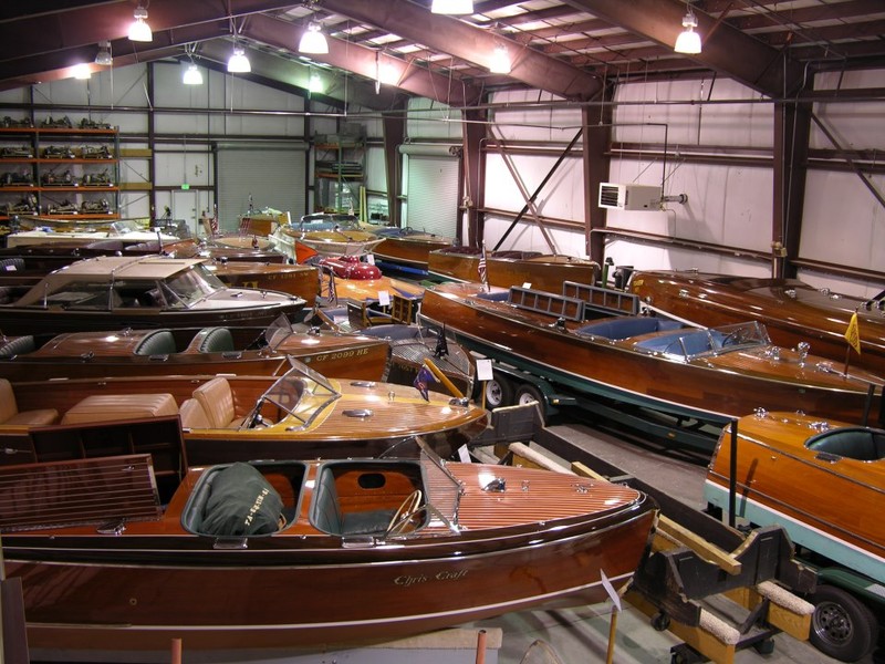 Some of the watercraft on display