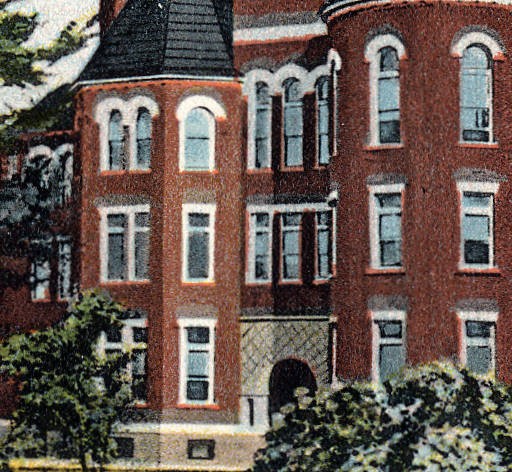 A postcard of the building from the first half of the 20th century