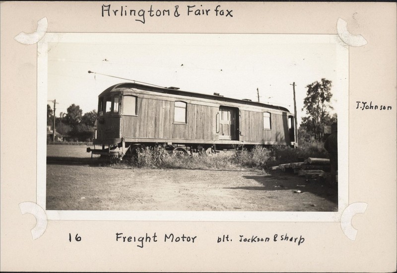 The Arlington & Fairfax trolley line carried passengers and freight, connecting the city to the rail lines of Virginia.