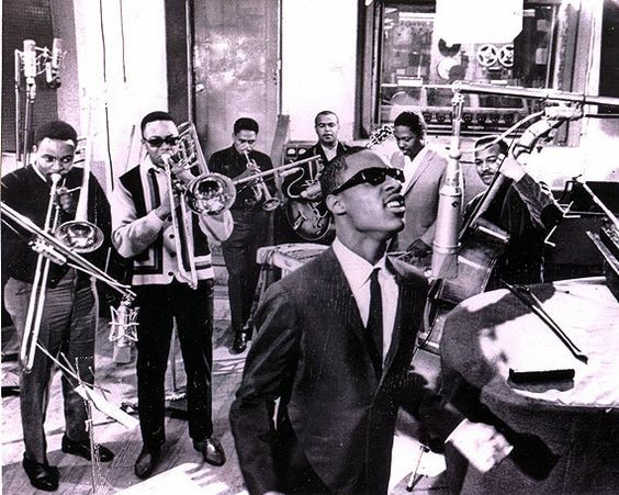 Stevie Wonder recording in Studio A