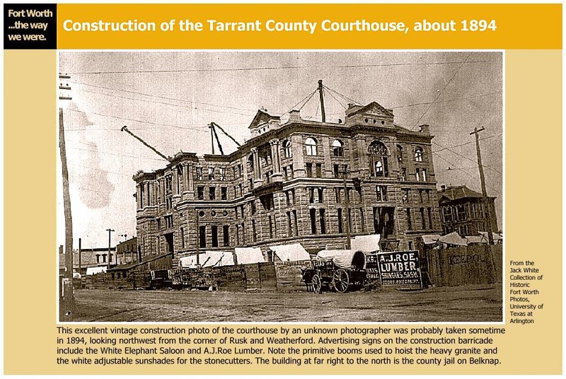 View of Courthouse during construction.