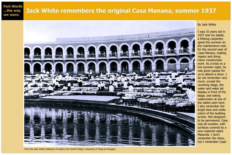 1937 "Original" Casa Mañana Amphitheater.