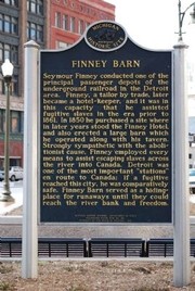 Historic marker for the barn (image from Historical Marker Database)