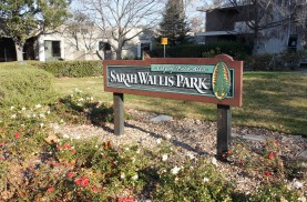 After the economic depression known as the Panic of 1873, Wallis and her husband sold their farm and lived at a cottage at Ash Street and Grant Avenue, which is now a park.