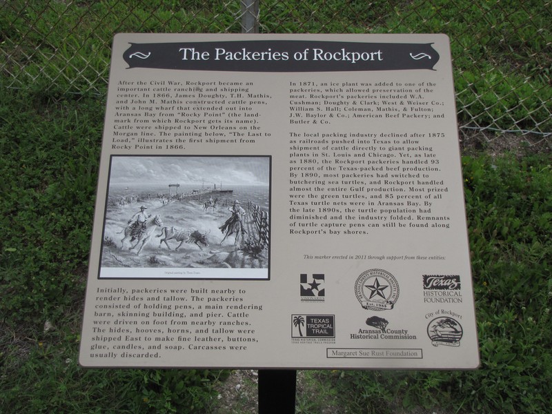 Picture of Rockport Packeries Marker
Photo by Norman Frank, March 21, 2012