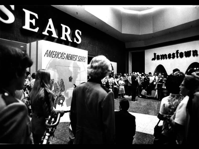 1973, The New Sears store at Jamestown Mall 