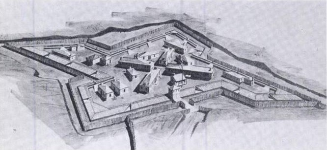 A diagram of Fort Lernoult