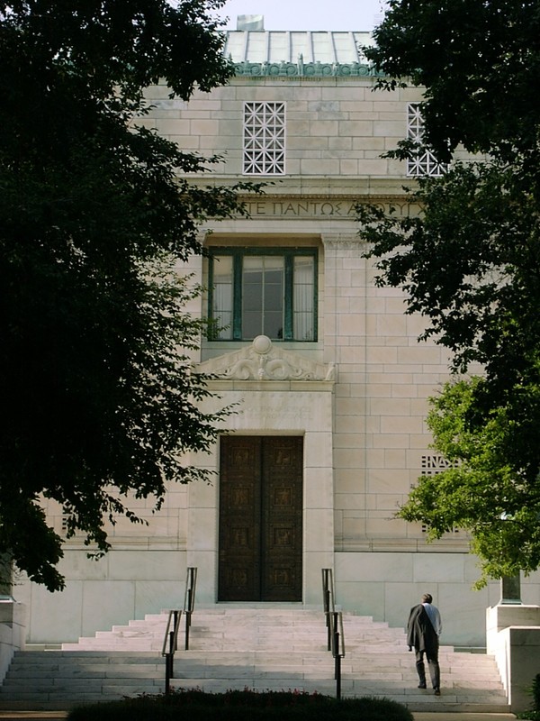 A view of the National Academy of Sciences building.