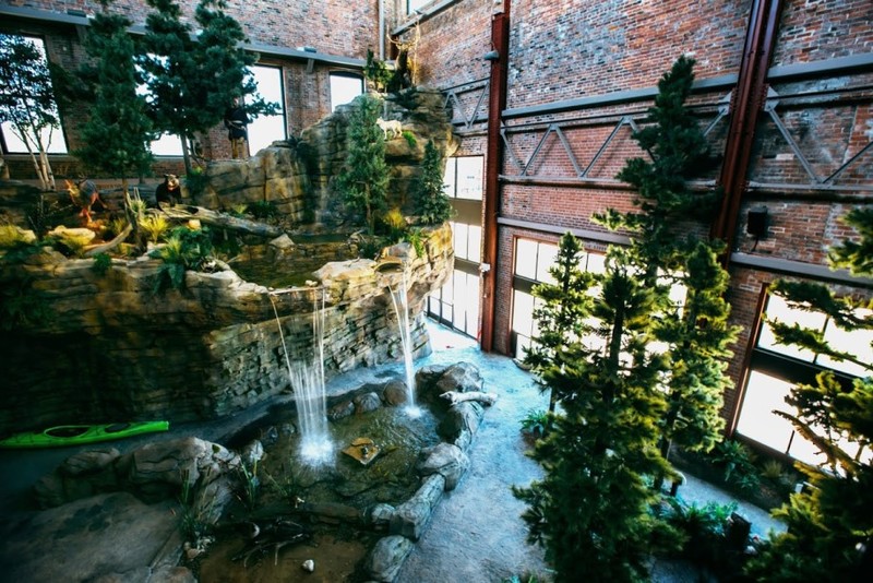 Waterfall exhibit (image from OAC).