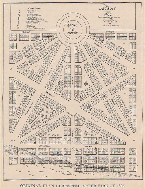 A copy of the Woodward Plan, dated 1807