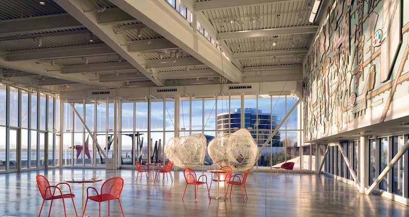 Inside the Peccar Pavilion (image from Weiss/Manfredi Architectural Firm)